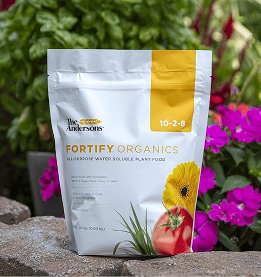 The Andersons Fortify Organics 10-2-8 All-Purpose Water Soluble Organic Plant Food - Covers up to 2,900 sq ft (2 lb)