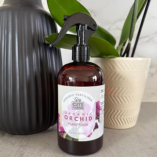 Organic Liquid Plant Food for Orchids - Bloom Booster Plant Food for Orchid Plants (16 oz) Cute Farms