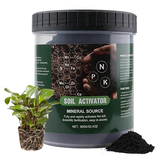 Soil Activator for Plants(32.4 oz / 920g), Organic Soil Activators and Plant Fertilizers for Garden Beds, Potting Mix, Seedling Compost, Root Growth Booster