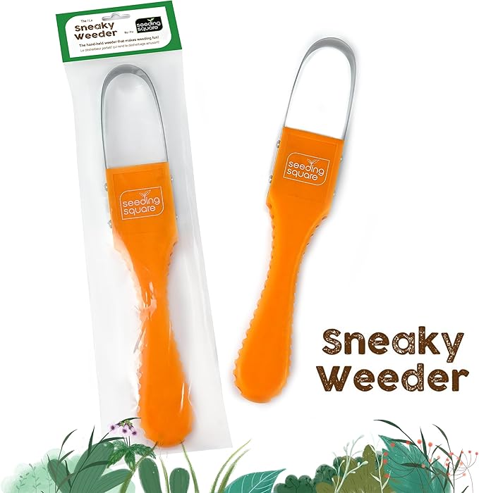 Seeding Square Sneaky Weeder Handheld Gardening Tool for Precise Weeding | Ergonomic, Lightweight, and Durable Manual Weeder for Vegetable Gardens and Flower Beds
