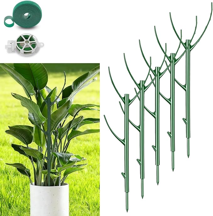 7 Pcs Monstera Plant Support, 11 Inch Plant Supports for Indoor Plants, Snake Plants Support Structures for Vine Training & Stem Stabilization, Monstera, Pothos, Philodendron