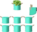 SPONDWILD 7 Pcs 1 Gallon Potato Grow Bag, PE Garden pots Plant Grow Bag with Branch-Binding Holes and Drain holefor for Vegetables, Strawberries, Flowers