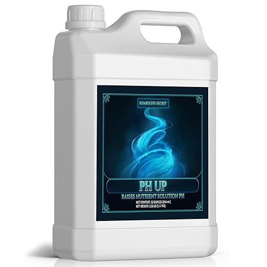 Humboldts Secret pH Up for Plants | Hydroponics and Soil pH Adjustment | Concentrated Potassium Hydroxide Formula | Raises Nutrient Solution Levels for Strong Root Growth and Stability | 32 Ounce