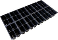 Handy Pantry Black Plastic Garden Tray Inserts - 5 Sheet of 48 Planting Pot Cells Each - 2x3 Nested x8 Configuration - Perforated - Nursery, Greenhouse, Gardening