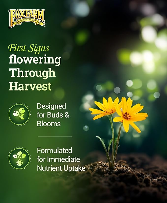 FoxFarm Soil Liquid Trio Pack - Big Bloom, Grow Big, Tiger Bloom Fertilizers Supports Vigorous Plant Growth, Bud Development & Abundant Fruit - Complete Liquid Plant Food Set - 3 Pint Bottles