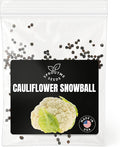 Fall & Winter Cauliflower Seeds for Indoor & Outdoor Planting – 300+ Non-GMO Heirloom USA-Grown Large White Heads, High Germination (Brassica oleracea VAR. botrytis)