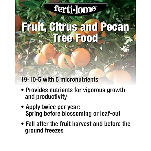 Fertilome (13822) Fruit, Citrus and Pecan Tree Food 19-10-5 (16 lbs.)