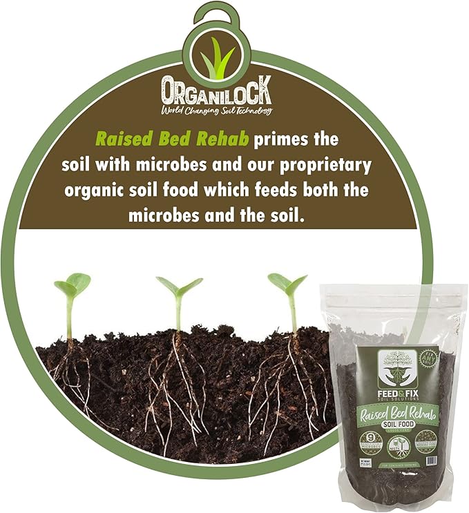 Raised Bed Rehab Potting Garden Soil for Growing (2 Pound Bag)