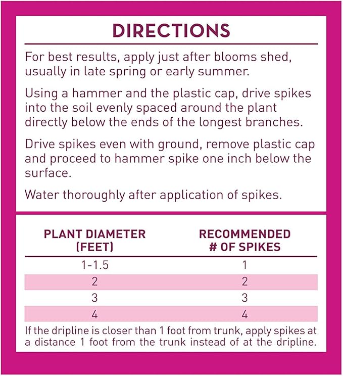 Jobe's 100046761 Azalea, Camellia & Rhododendron Fertilizer Spikes 9-8-7, 3 Pack (10 Spikes per Pack)