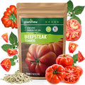 Beefsteak Tomato Seeds for Planting - Non-GMO, Heirloom - 200 Indeterminate Tomato Seeds, Vegetable Seed Packet with Instructions for Planting Home Garden Indoor & Outdoor