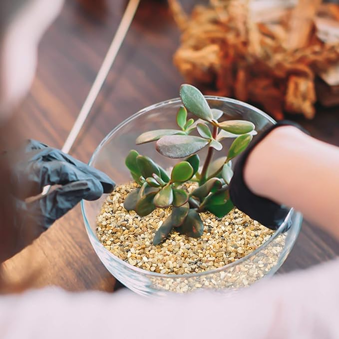 Coarse Sand Stone - Silica Sand for Plants,Mix Course Sand Soil Cover Succulents and Cactus Bonsai Natural Rocks Decorative Sand Horticultural Sand for Vases Fillers,Terrarium, Fairy Garden.