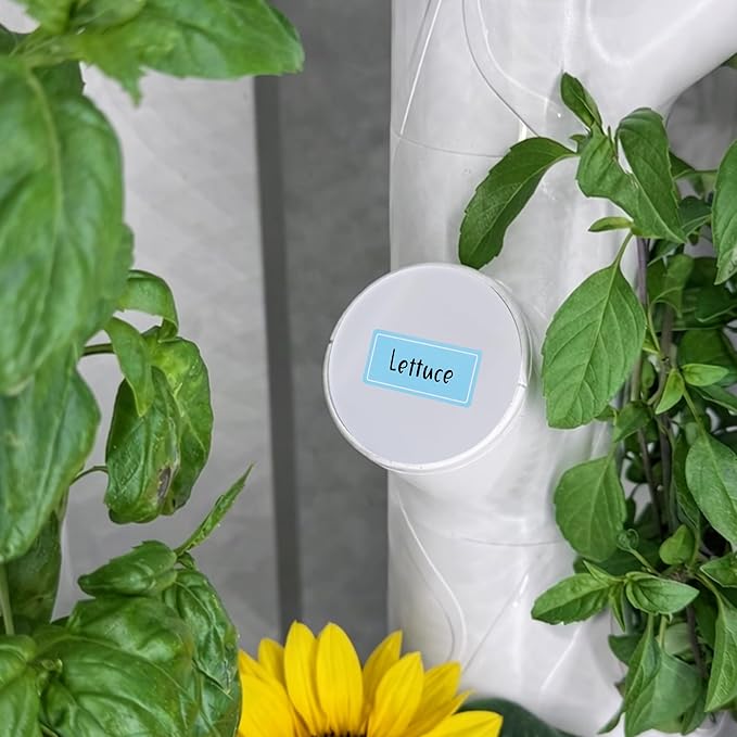 EBaokuup 24 Pcs Hydroponics yPod Caps with Colored Lables, Grow Cubes Cap Compatible with yPod, Plant Grow Pods Cover for Garden Hydroponics Growing System