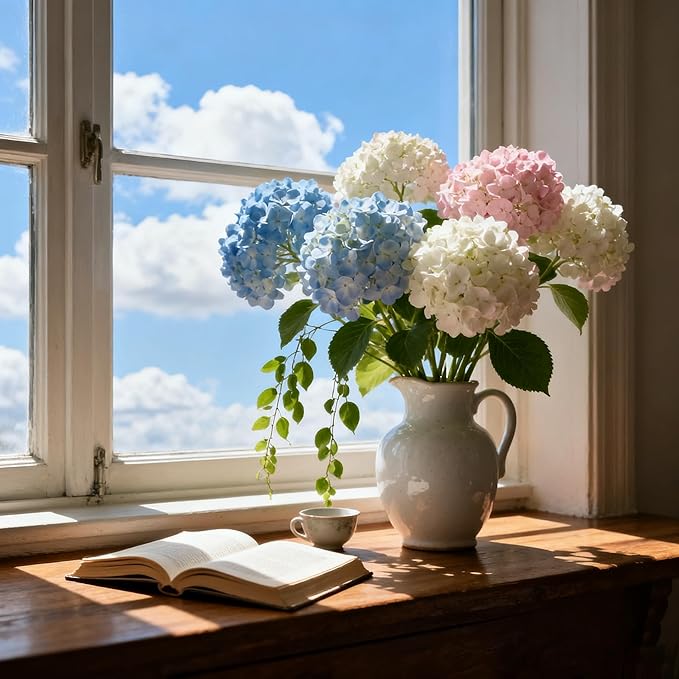 Mixed Color Hydrangea Seed, 150 Hydrangea Flower Tree Seeds, Heirloom Flower Seeds for Garden Home Outdoor
