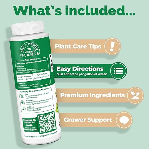 10-10-10 Fertilizer for Vegetables – Liquid Plant Food with Iron & Micronutrients for Balanced Nutrition, Strong Roots & Healthy Harvests, 8 oz