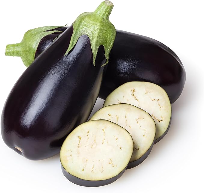 TKE Farms & Gardens - Black Beauty Eggplant Seeds for Planting, 2 Grams, 400+ Heirloom, Non-GMO Seeds, Ideal for Gardens, Containers, or Raised Beds, Easy-to-Follow Instructions, Solanum melongena