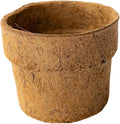 Coconut Fiber Planter Pots - 10 Pack - 4 in. Rim by 3.25 in. Tall - Round, Blunt - Garden Seed Starting - Direct Transplant - Coco Coir, Greenhouse