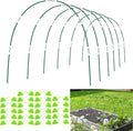 36Pcs Garden Hoops for Raised Beds,6 Sets of 8FT Long Greenhouse Hoops Grow Tunnel, Fiberglass Support Hoops Frame for Fabric Netting,DIY Plant Support Garden Stakes for Row Cover