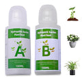 2 Bottles Hydroponic Nutrients 20-23g/ Bottle Hydroponic Plant Food A and B for Indoor Plants, Vegetables, Fruits and Flowers