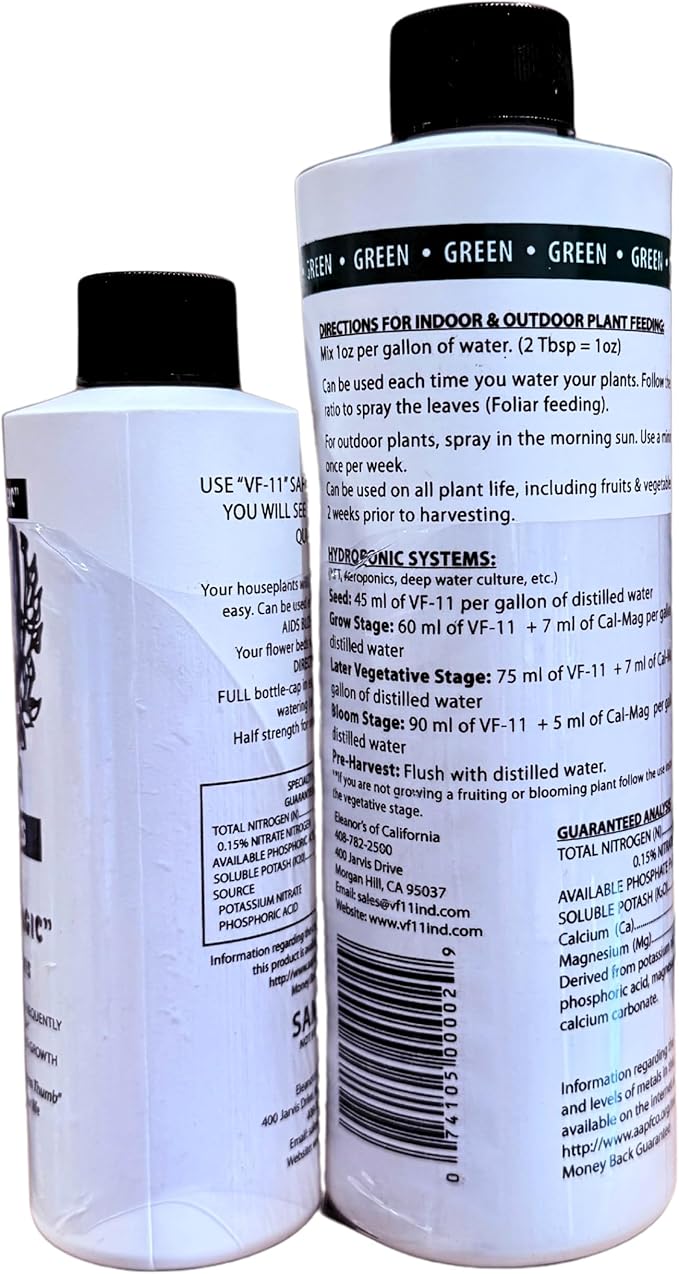 Eleanors VF-02 VF-11 Plant Food Combo Pack, 16-Ounce and 8-Ounce