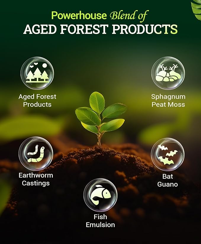 FoxFarm Ocean Forest Potting Soil for Container Gardens - Light, Aerated Texture with Fish Meal, Crab Meal, Earthworm Castings - Houseplant Potting Mix for Seedlings & Plant Starts - 2 x 12 Quart