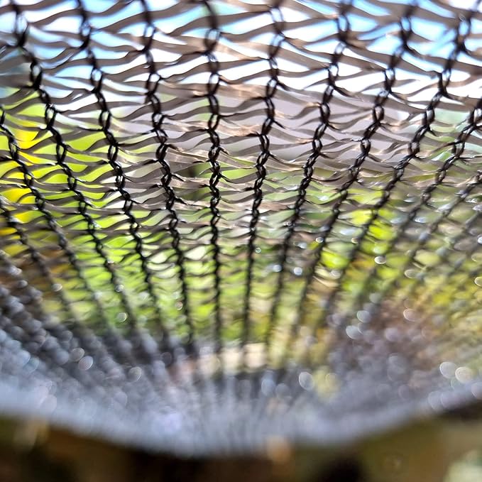 VICLLAX 50% Black Garden Shade Fabric Sun Shade Cloth - UV Protection Sun Shade Cover for Plants, Outdoor, Greenhouse & Lawn Care | Lightweight Cover Mesh Fabric with Grommets, 10×12 FT