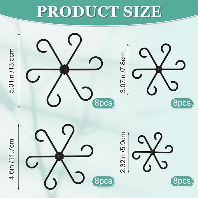 32pcs Plant Stem Support, Plant Support for Indoor Plants, Climbing Houseplant Stem Holders, Reusable Plant Stabilizer, Plant Accessories Indoor
