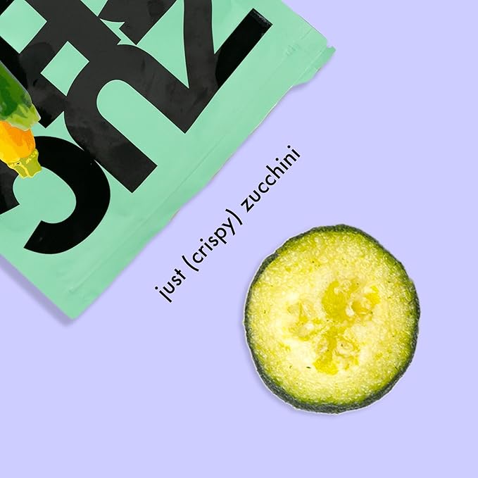 Root Foods Zucchini Chips, Natural Veggie Snack, Non-GMO Vegetable Crisps, Good for Adults, Kids, Vegan, Gluten Free, Halal, Kosher 6 pack
