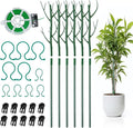 6-Pack Twig Plant Support Stakes Set with Blending Design, 28.8-Inch Towers for Indoor/Outdoor Plants