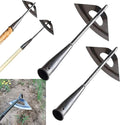 2Pcs Gardening Tools Hollow Hoe, All-Steel Hardened Hollow Hoe, Sharp Edge Garden Weeding Tools, Hoe Garden Tool Hand Shovel Weed Puller for Backyard Loosening Farm Planting Weeding ( Long Handle)