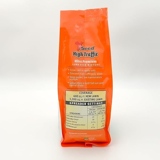 X-Seed Ultra Premium High Traffic Lawn Seed Mixture, 3-Pound