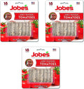 Jobe’s Tomato Fertilizer Spikes, 6-18-6 Time Release Fertilizer for All Tomato Plants, 18 Spikes per Blister Package, 3-Pack, 54 Spikes Total