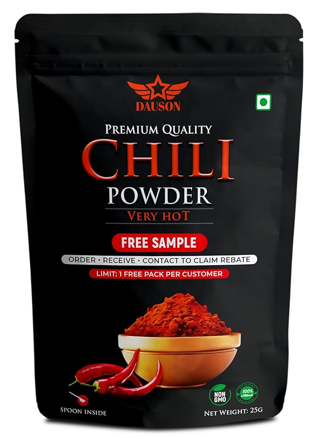 Hot Chili Powder – 100% Pure & Natural | Finely Ground Chili | No Additives or Fillers | Aromatic, Earthy Flavor for Cooking | 25g Sample Available | Kitchen Essential for Global Cuisine