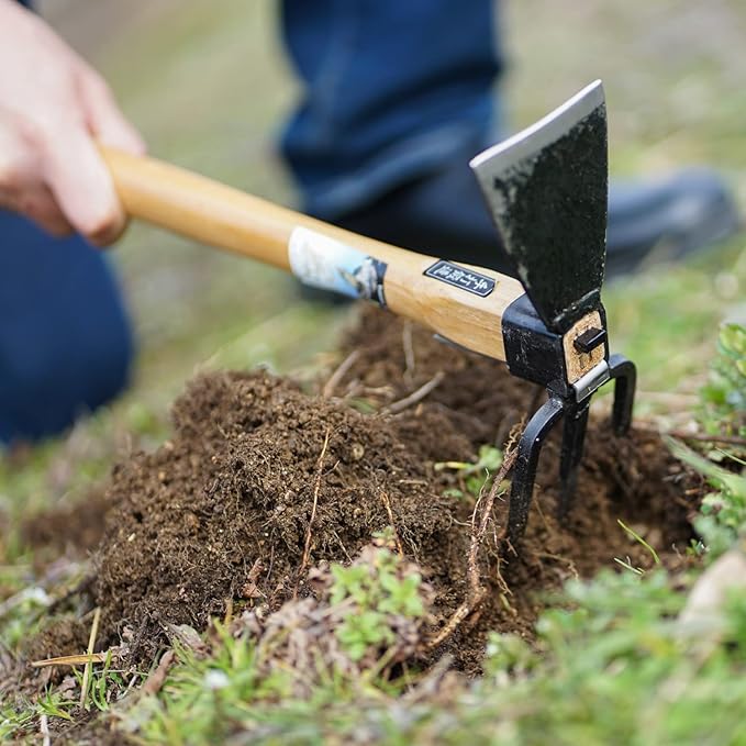 Japanese Craftsmanship Garden Hoe and Cultivator Hand Tiller Made in Japan Traditional Craftsmanship