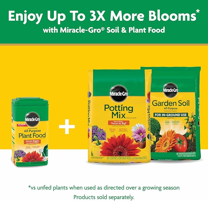 Miracle-Gro Water Soluble All Purpose Plant Food - Fertilizer For All Indoor or Outdoor Plants including Roses, Flowers, Vegetables, Houseplants, Trees, and Shrubs, 5.5 lbs.