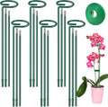 Plant Support Stakes 6 Pack, 12/24/36 Inch Heavy Duty Metal Plant Stakes, Adjustable Garden Plant Support Cages/Rings for Outdoor Indoor Plants, Plant Stick Support for Amaryllis Tomato Peony Orchid