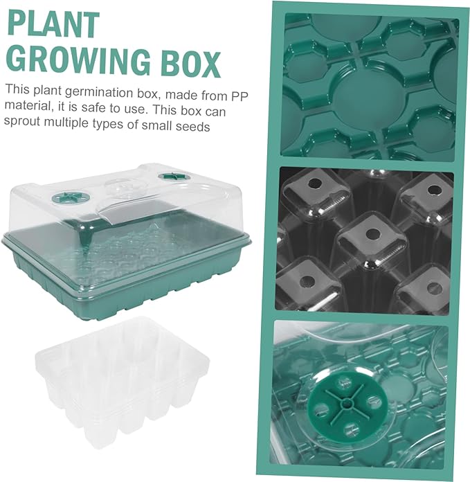 POPETPOP Mini House Growing Case Planting Nursery Tray Heat Moisture Preservation Cover