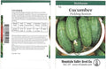 Cucumber Seeds for Planting - Boston Pickling Cucumbers - 3 g 90+ Seeds - Non-GMO, Heirloom Cucumber Plant Seeds - High Yield Cucumber - Sealed in a Beautiful Mylar Package for Extended Shelf Life