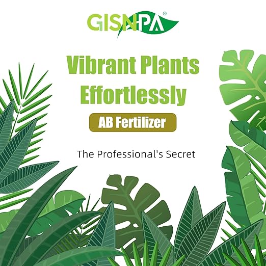 A&B Plant Fertilizer, 250ML Hydroponics Nutrients & Potting Soil Food - Easy-Mix Liquid Plant Food for Healthier, Lush Potted Houseplants, Herbs, and Hydroponics Growing System