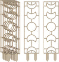 KEILEOHO 6 PCS Wooden Trellis, 16.2 Inch Wooden Climbing Indoor, Small Plant Trellis Wood Indoor Potted Plants Trellis for Potted Climbing Plant, Vines, Ivy, Moon Geometric Shape Design