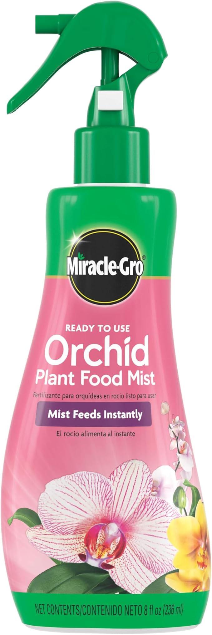 Miracle-Gro Ready-to-Use Orchid Plant Food Mist - Fertilizer Mist for Indoor Blooming Orchids - 8 fl. oz. (2 Pack)