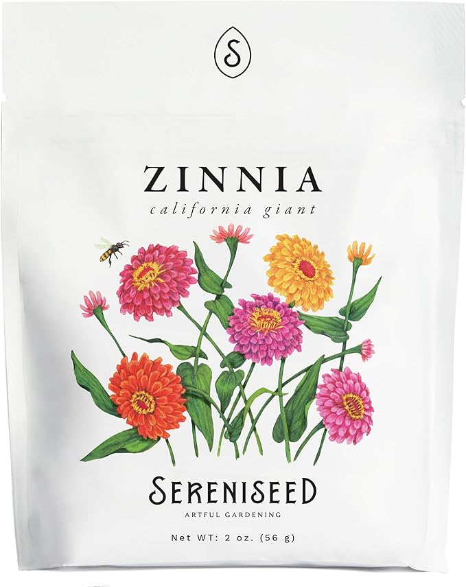Sereniseed California Giant Zinnia Seeds (2 oz)