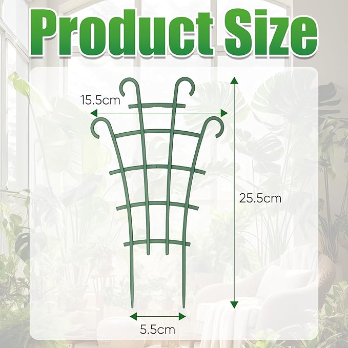 6PCS Indoor Small Trellis,Stackable Plant Trellis for Indoor Climbing Plants,Small Plant Climbing Trellis for Potted Plants Plastic Climbing,Potted Plant Trellis for Houseplants