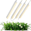 T5 1FT 0.3M 6W×4 Warm Light 3000K Grow Light Tubes,Full Spectrum LED Grow Lights,6W Energy Efficient,Plug & Play,for Hydroponics/Soil Seedlings Vegetables Herbs Flower (4 Packs)