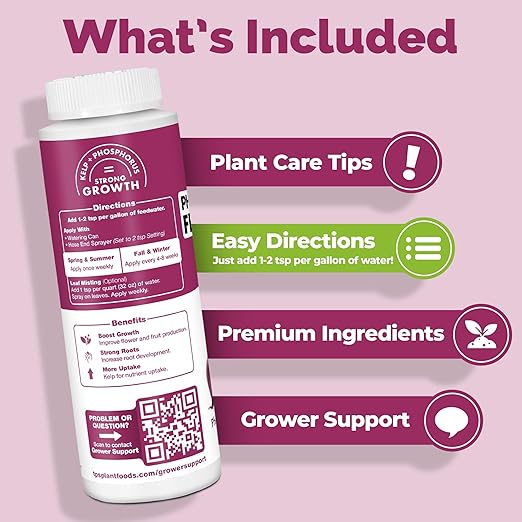 Phosphorus Fertilizer – Liquid Bloom Booster for Strong Roots, Bigger Blooms & Flower Development, 32 oz