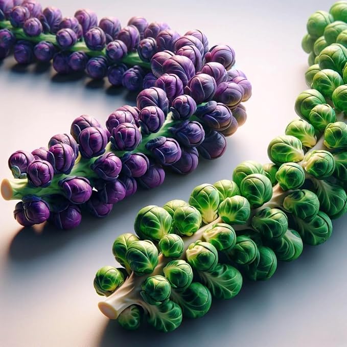 Seeds4planting - Seeds Brussels Sprouts Mix Cabbage Long Island and Redarling Indoor Heirloom Vegetable Non GMO