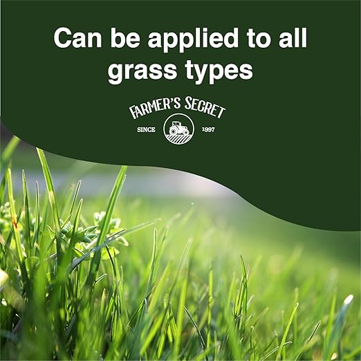 Farmer’s Secret Greenup Fertilizer - Super Concentrated and Fast Acting - High Nitrogen Fertilizer Plus Sugar for Fast Shot of Green for All Types of Lawns and Turfs (32oz)