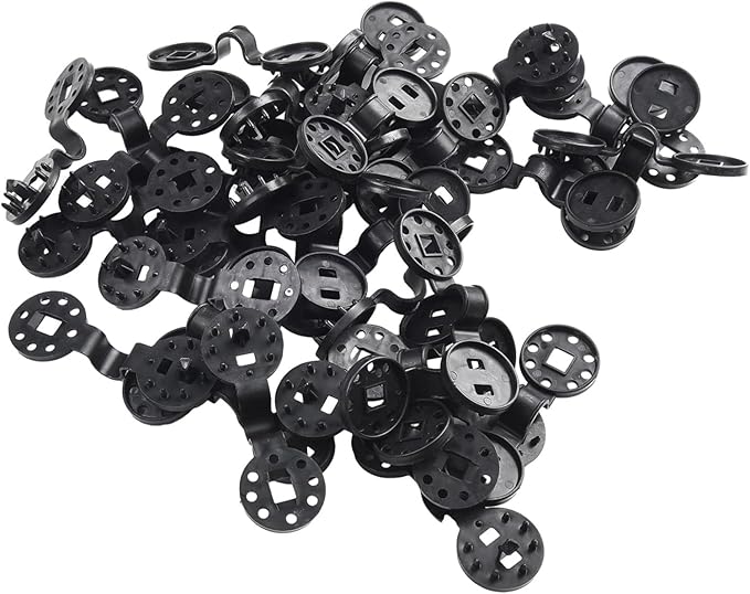 25 Pcs Black Shade Cloth Heavy Duty Lock Grip, Removable and Reusable Shade Cloth Clips for Sun Shade Net Fastening Clip, Plastic Clips for Anti Bird Netting Garden Netting Plant Support Structures