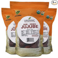 McCabe Organic Sun-Dried Jujube - Dried Jujube Fruits Tea USES only no sugar, no machine dried, Rich with Vitamin D & Minerals | USDA and CCOF Certified | Product of USA | 130g (Pack of 3) | No Steamed | No Sugar Added | Very hard ball for boiling or f...