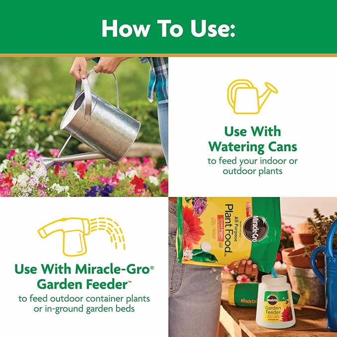 Miracle-Gro Water Soluble All Purpose Plant Food - Fertilizer For All Indoor or Outdoor Plants including Roses, Flowers, Vegetables, Houseplants, Trees, and Shrubs, 5.5 lbs. (2-Pack)