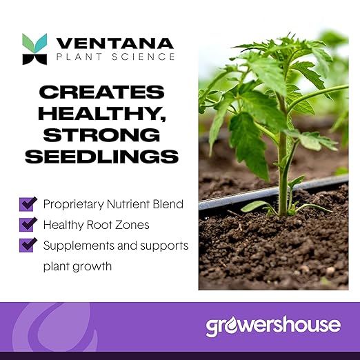 VPS OrganiPlug Hydroponic Seed Starter Plugs, 50 pcs in 1 Prefilled Tray, Rapid Root Planting Pods for Seedling, Clone, Cutting, Promotes Plant, Flower, Vegetable Growth w/Organic Soil Ingredients